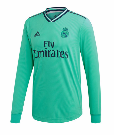 camiseta tercera equipacion del Real Madrid 2020 manga larga